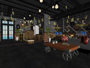 business restaurant - coffee - banquet 18 3D Model