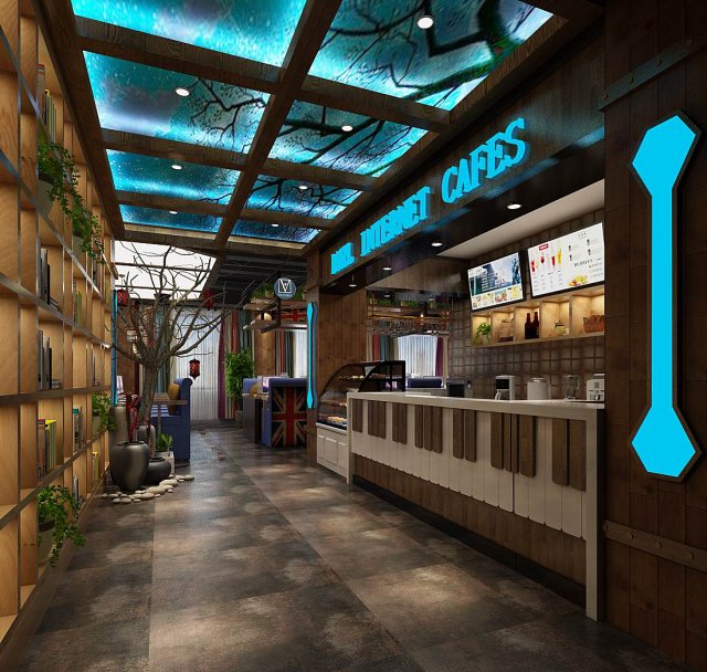 business restaurant - coffee - banquet 19 Modelo 3D .c4d .max .obj .3ds .fbx .stl .blend 