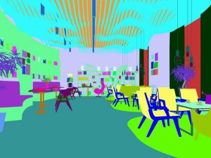 business restaurant - coffee - banquet 20 Modelo 3D