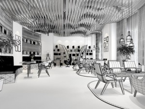 business restaurant - coffee - banquet 20 Modelo 3D