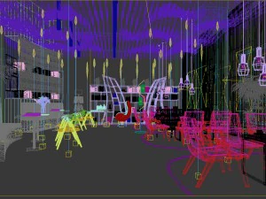 business restaurant - coffee - banquet 20 3D Model