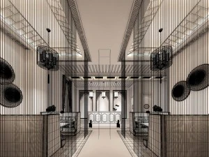 business restaurant - coffee - banquet 21 3D Model