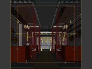 business restaurant - coffee - banquet 21 3D Model