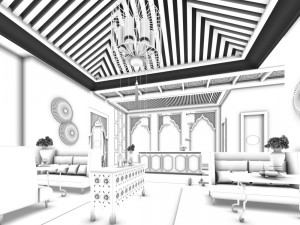 business restaurant - coffee - banquet 22 3D Model