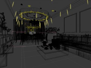 business restaurant - coffee - banquet 24 3D Model