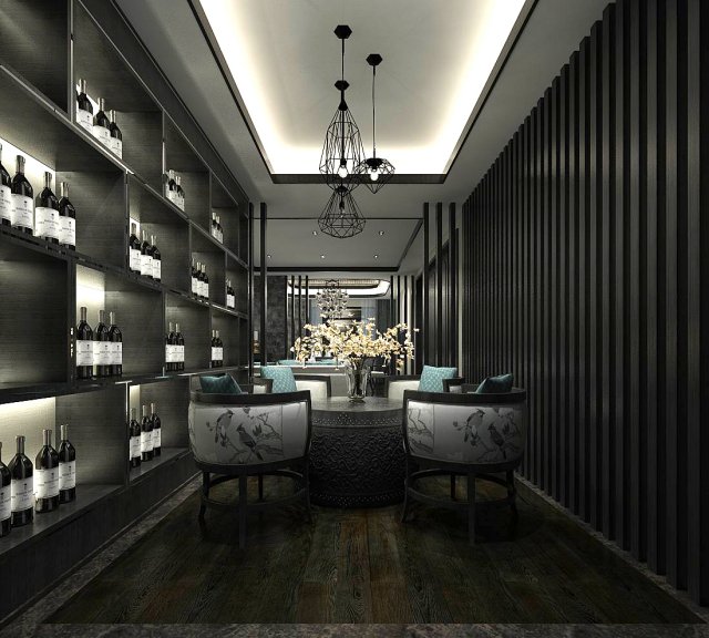 business restaurant - coffee - banquet 26 Modelo 3D .c4d .max .obj .3ds .fbx .stl .blend 