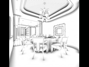 business restaurant - coffee - banquet 26 Modelo 3D