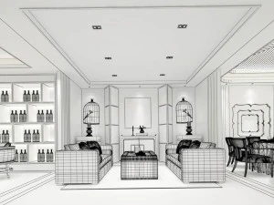 business restaurant - coffee - banquet 28 3D Model