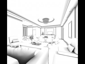 business restaurant - coffee - banquet 29 3D मॉडल