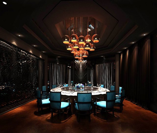business restaurant - coffee - banquet 30 3D Модель .c4d .max .obj .3ds .fbx .stl .blend 