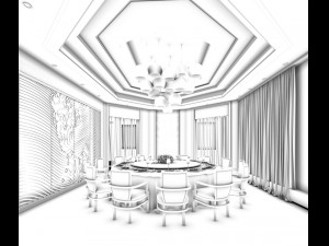 business restaurant - coffee - banquet 30 3D Модель