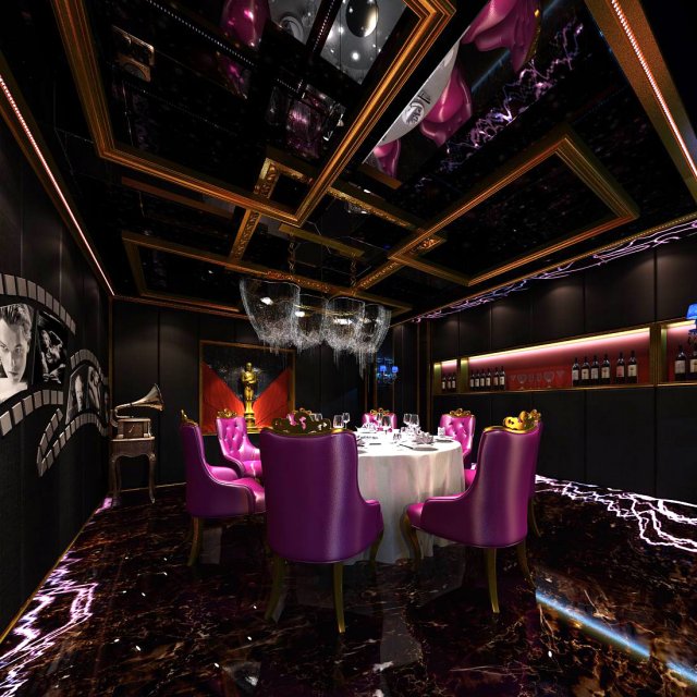 business restaurant - coffee - banquet 31 Modelo 3D .c4d .max .obj .3ds .fbx .stl .blend 