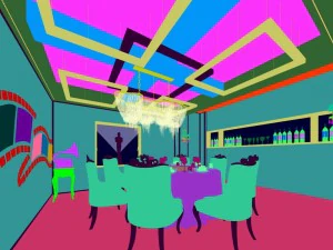 business restaurant - coffee - banquet 31 3D Model