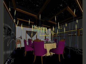 business restaurant - coffee - banquet 31 3D Model