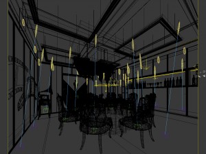 business restaurant - coffee - banquet 31 Modelo 3D