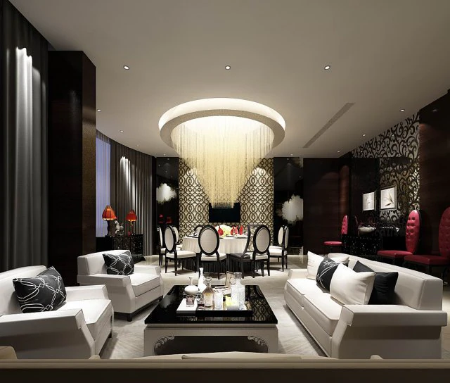 business restaurant - coffee - banquet 34 3D Model .c4d .max .obj .3ds .fbx .stl .blend 