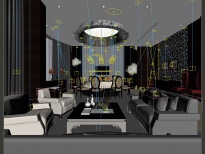 business restaurant - coffee - banquet 34 3D Model