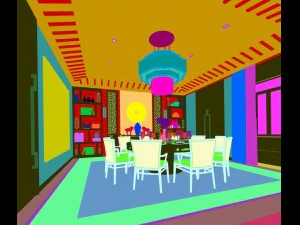 business restaurant - coffee - banquet 35 3D Model