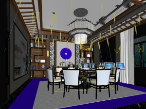 business restaurant - coffee - banquet 35 3D Model