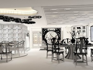 business restaurant - coffee - banquet 36 3D Model