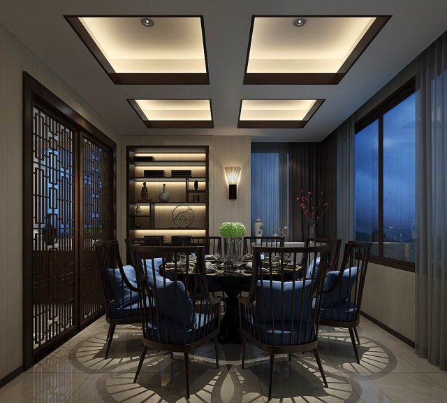 business restaurant - coffee - banquet 37 3D 모델 .c4d .max .obj .3ds .fbx .stl .blend 