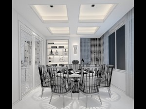 business restaurant - coffee - banquet 37 3D 모델