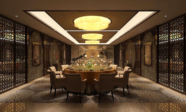 business restaurant - coffee - banquet 38 3D Модель .c4d .max .obj .3ds .fbx .stl .blend 