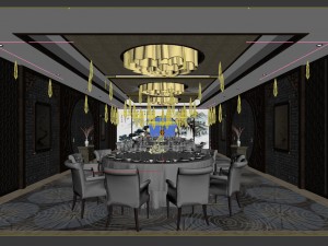 business restaurant - coffee - banquet 38 3D Модель