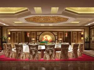 restaurante de negócios - café - banquete 39 Modelo 3D