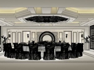 business restaurant - coffee - banquet 39 3D Модель
