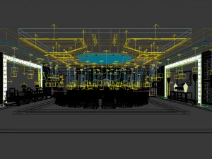 business restaurant - coffee - banquet 39 3D Model