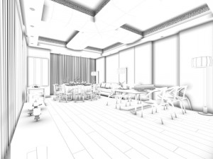 business restaurant - coffee - banquet 40 Modelo 3D