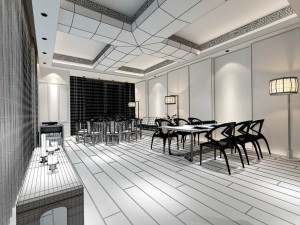 business restaurant - coffee - banquet 40 Modelo 3D