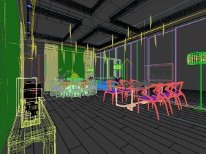 business restaurant - coffee - banquet 40 Modelo 3D