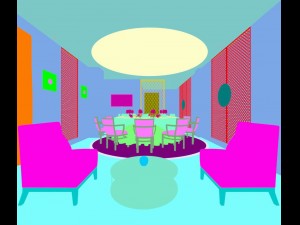 business restaurant - coffee - banquet 41 3D Model