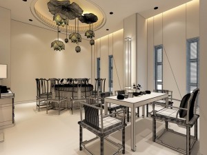 business restaurant - coffee - banquet 42 3D Model