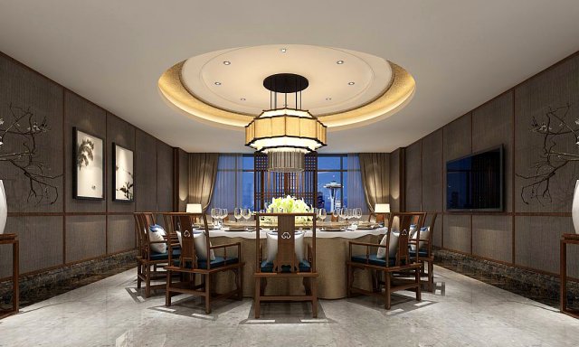 business restaurant - coffee - banquet 43 3D मॉडल .c4d .max .obj .3ds .fbx .stl .blend