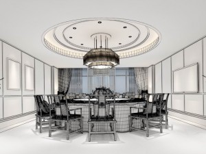 business restaurant - coffee - banquet 43 3D मॉडल