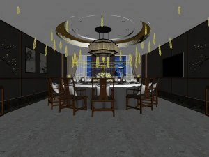 business restaurant - coffee - banquet 43 3D Model