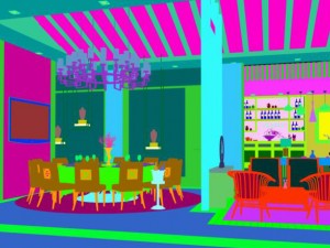 business restaurant - coffee - banquet 45 3D Model