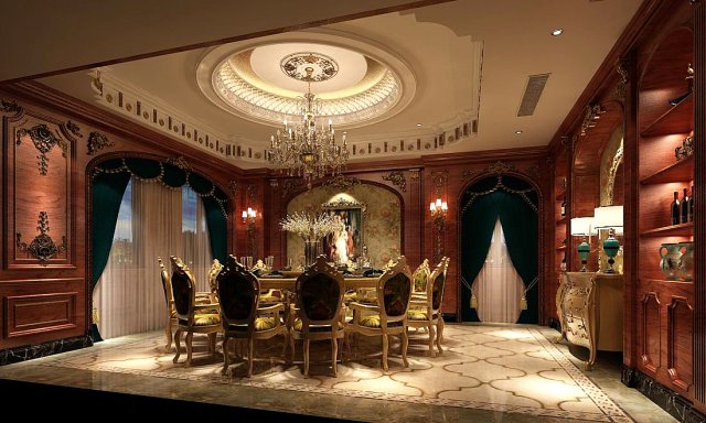 business restaurant - coffee - banquet 50 Model 3D .c4d .max .obj .3ds .fbx .stl .blend 