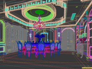 business restaurant - coffee - banquet 50 Model 3D