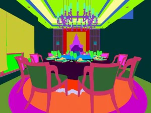 business restaurant - coffee - banquet 54 3D Model