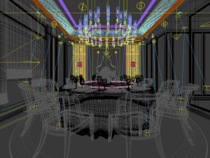 business restaurant - coffee - banquet 54 Modello 3D