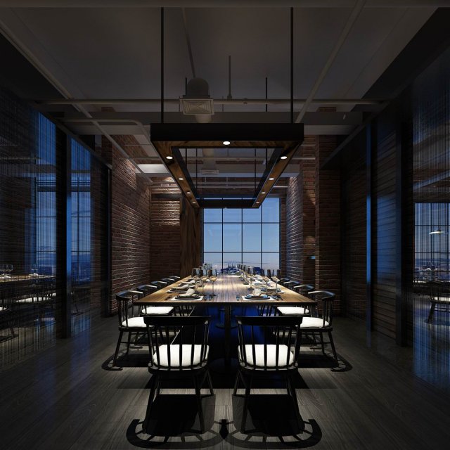 business restaurant - coffee - banquet 55 3D 모델 .c4d .max .obj .3ds .fbx .stl .blend