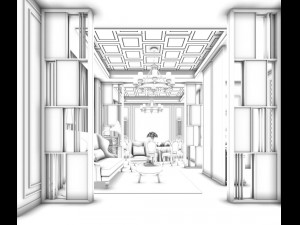 business restaurant - coffee - banquet 56 3D 모델