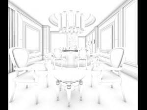 business restaurant - coffee - banquet 57 Modèle 3D
