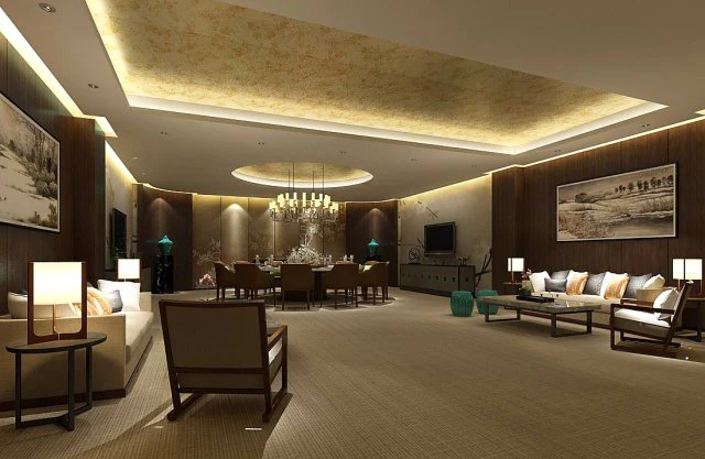 business restaurant - coffee - banquet 58 3D Model .c4d .max .obj .3ds .fbx .stl .blend 