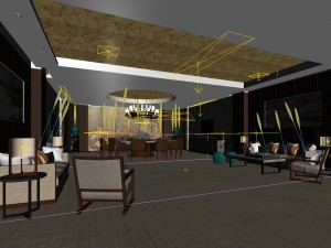 business restaurant - coffee - banquet 58 Modello 3D