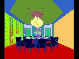 business restaurant - coffee - banquet 60 3D Modell